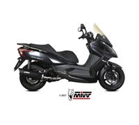 MIVV MOVER SCARICO COMPLETO INOX NERO KYMCO DOWNTOWN 300 2009-17