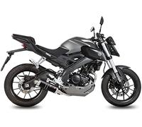 MIVV scarico completo gp inox nero compatibile con yamaha mt-125 mt125 2015 2016 2017 2018 2019