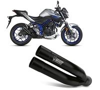 MIVV scarico double gun inox nero compatibile con yamaha mt03 mt-03 2019 2020