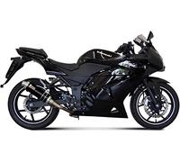 MIVV scarico gp inox nero compatibile con kawasaki ninja 250 r 2008 2009 2010 2011 2012 2013