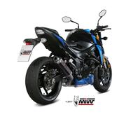 Terminale Scarico MIVV GP Nero Acciaio inox per Suzuki Gsx-S 750 2017 > 2020