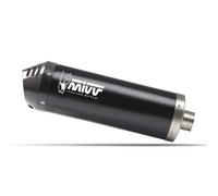 MIVV Terminale Scarico E.012.LVC Oval Acciaio Inox Nero Coppa Carbonio per Benelli TRK 702/X