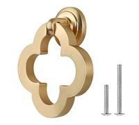 MIWUMI Pomelli dorati per armadietti, pomelli per cassetti, in lega di zinco, pomelli per cassettiera con viti, manopole per cassetti (8)