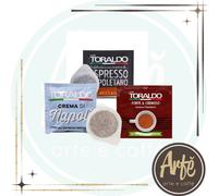 Mix 150 Cialde Caffè Toraldo-50 Forte & Cremoso + 50 Cremosa+ 50 Crema Napoli