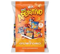 MIX APERITIVO il Gustoso AP24.002.01, snack per aperitivo, multipack con 6 snack per aperitivo fai da te, chips, arachidi, nachos, rice cracker