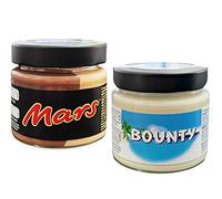 Mix Creme Spalmabile Mars con Cioccolato a Latte e Caramello e Bounty con Latte e Scaglie di Cocco 200g [2 Confezioni]