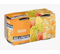 Mix de Frutas en Almíbar, Macedonia di Frutta Sciroppata, 420g (2x210g), Confezione da 2 Vasetti, pack 3