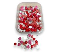 Mix Decorazioni Zuccherate per Dolci con Cuori e Perle 60gr- Sprinkles per Torte Cupcake Biscotti San Valentino Feste