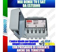 MIX / DEMIX - TV / SAT DA ESTERNO, CON PASSAGGIO DI CORRENTE SUL TERRESTRE