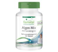 Mix di alghe con erba d'orzo - 500 compresse di spirulina, clorella VEGAN | f...