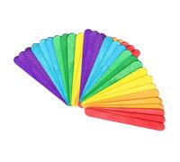 Mix di Colori IN Legno Lecca Bastoncini Bastone Ghiaccio Pop Bambini Craft Tinta
