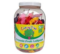 Mix di lecca lecca rotondo (senza glutine) BIO 84 x 10 g (SŁOIK) - CANDY TREE