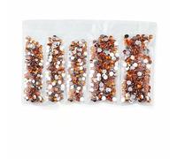 Mix di multi-misura 3-5mm 2000 pezzi/sacchetto di strass in resina colorati non hotfix Flatback Nail Rhinestones per vestiti 3D decorazion