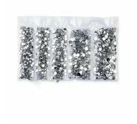 Mix di multi-misura 3-5mm 2000 pezzi/sacchetto di strass in resina colorati non hotfix Flatback Nail Rhinestones per vestiti 3D decorazion