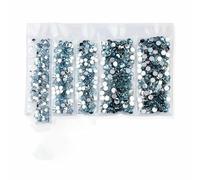Mix di multi-misura 3-5mm 2000 pezzi/sacchetto di strass in resina colorati non hotfix Flatback Nail Rhinestones per vestiti 3D decorazion