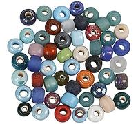 Mix di perline di vetro, D: 9 mm, colori asstd, 500 g