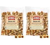 Mix di snack da 500 g, prodotti da forno come dieta sana e naturale per cani di DIBO, cibo per cani, barf, B.A.R.F (Confezione da 2)