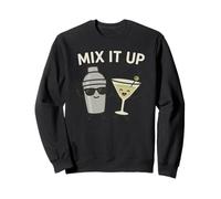 Mix It Up - Bicchiere da Cocktail Martini e Shaker Divertente Felpa