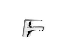 Teorema Miscelatore monocomando lavabo Serie T-One con scarico, piletta e flessibili