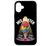 Mix Master Dj Gelato Vinile Musica Custodia per iPhone 16 Plus