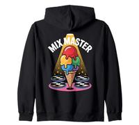 Mix Master Dj Gelato Vinile Musica Felpa con Cappuccio