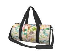 Mix Match Retro nota musicale musicale, Borsone da viaggio di grande capacità Borsa rotonda Borsa da viaggio sportiva Borsa da viaggio Borsa da fitness
