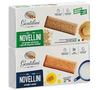 Mix Novellini Biscotti Latte e Miele e Grano Saraceno per gentilini 250g [2 Confezioni]