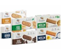 Mix Osvego e Novellini Biscotti Malto e Miele, Cioccolato, 5 Cereali, Grani Antichi, Latte e Miele e Grano Saraceno per gentilini 250g [6 Confezioni]