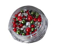 Mix Resina Perle Strass Kit Perle Flatback Per Nail Art Decorazione Scarpe Vestiti Bicchieri Scrapbooking Unghie E Charms Natale