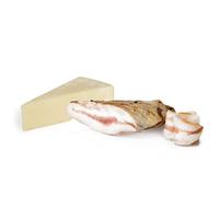 Mix Risparmio Degustazione Romana Salumi Pasini® | Prodotti tradizionali italiani | Guanciale trancio sottovuoto 250g e Pecorino Romano DOP 300g