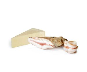 Mix Risparmio Degustazione Romana Salumi Pasini® | Prodotti tradizionali italiani | Guanciale trancio sottovuoto 250g e Pecorino Romano DOP 300g