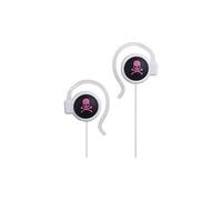 Mix-Style Auricolari cablati, con motivo teschio, colore bianco/nero/rosa