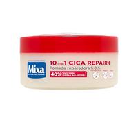 Mixa Cica Repair+ 10 in 1 Unguento riparatore S.O.S. Formula breventata con 40% [Glicerina + Urea + Allantoina]. Adatto per pelli secche e screpolate. Per piedi, ginocchia, mani e gomiti. 150 ml