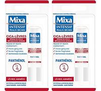 Mixa Cica - Siero in Stick per riparazione intensiva, per labbra e albime, lotto di 2