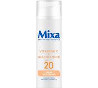 Mixa - Crema anti-macchia SPF 20 con vitamina C e niacinamide - Tintura opaca e irregolare - schiarente uniformizzante - Texture leggera e rinfrescante - Flacone pompa antiossidante - 50 ml