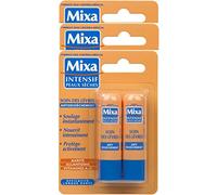 Mixa Intensif per pelli secche, cura delle labbra anti disseccamento x2, 4,7 ml, confezione da 3