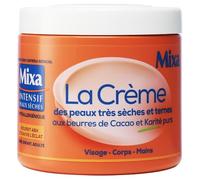 Mixa Intensive Peaux Secches - La Crema per pelli molto secche e opache - Multi usi viso, corpo, mani, piedi - nutre 48 ore e ravviva la luminosità - Penetrazione rapida - Ipoallergenico - Vaso 400