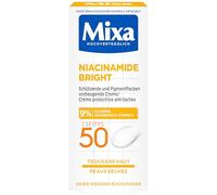 Mixa Niacinamide Bright SPF 50 - macchie di pigmento protettivo crema preventiva con glicerina al 9%, niacinamide e vitamina E e fattore di protezione solare, 50 ml