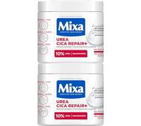 Mixa Pack Risparmio Crema Corpo Urea Cica Repair+ per pelli molto secche con 10% di [Urea + Pantenolo]. Liscia, riduce la rugosità e calma. Adatto per pelli sensibili. 400 ml x2