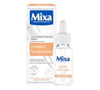 Mixa Siero antipigmento, per pelli irregolari, sensibili e sensibili con vitamina C e niacinamide, adatto per viso e collo, SPF 20, ipoallergenico, 30 ml