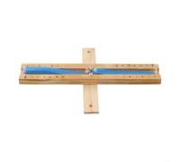 Mixabloem Clessidra per sauna, timer con sabbia da 15 minuti per bagno turco, sauna, yoga e lezioni di esercizi, telaio in legno resistente al calore con vetro trasparente e bianco (blu)