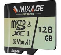 MIXAGE 128GB MicroSDXC Card UHS-I U3/V30/A1/C10-175MB/s Read 110MB/s Write, 4K UHD Video Recording - 3D NAND Flash SD Memory Card for Smartphones, Gaming Consoles, Dash/Security & Sports Cameras