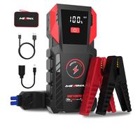 MIXBEL Booster Avviamento Auto, 3000A Picco 12V Avviatore Emergenza per Auto 24000mAh per Motori a Gas o Giesel Fino a 8 Litri Avviatore Batteria Auto con Luce LED, USB QC 3.0, Ricarica Wireless