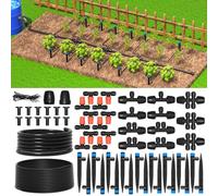 MIXC Kit Di Irrigazione a Goccia Con Microserra Da 226 FT Kit Di Irrigazione Automatica Per Piante Da Giardino Con Distribuzione Da 1/4"1/2"Tubo Flessibile Per Ugelli Regolabili Raccordi a S pillo