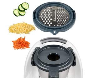 mixcover Grattugia per verdure frutta e formaggio grattugia verdure compatibile con Vorwerk Bimby TM6 TM5 - Bimby accessori cucina affettatrice verdure con tre varianti di taglio in acciaio inox