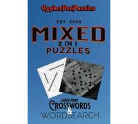 Mixed 2 in 1 Puzzles: Large Print Crossword & word search puzzles