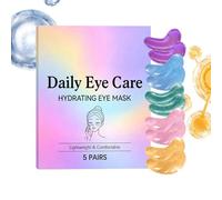 Mixed Eye Pads, Makeup Brush Holder Travel Cosmetic Bag, 5 Pairs Sheet with Hydrating Build, Cosmetic Face Brushes Holder, Dark Circle with Relief Style, Gel Patch for Night and Morning