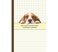 Mixed Graph and Lined Paper Journal Beagle Notebook Dog Cover: For Math Equations with Notes, Drawing, Designing, Writing and More