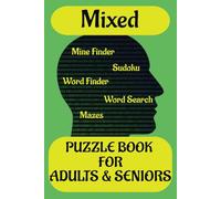 Mixed Puzzle Book for Adults and Seniors: Compact Size, 6x9 inches, 55 puzzles, 110 pages
