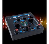 Mixer 2-Kanal USB MP3 Giocatore Sala Party Dj Equipment Mixer Nero Rosso Blu